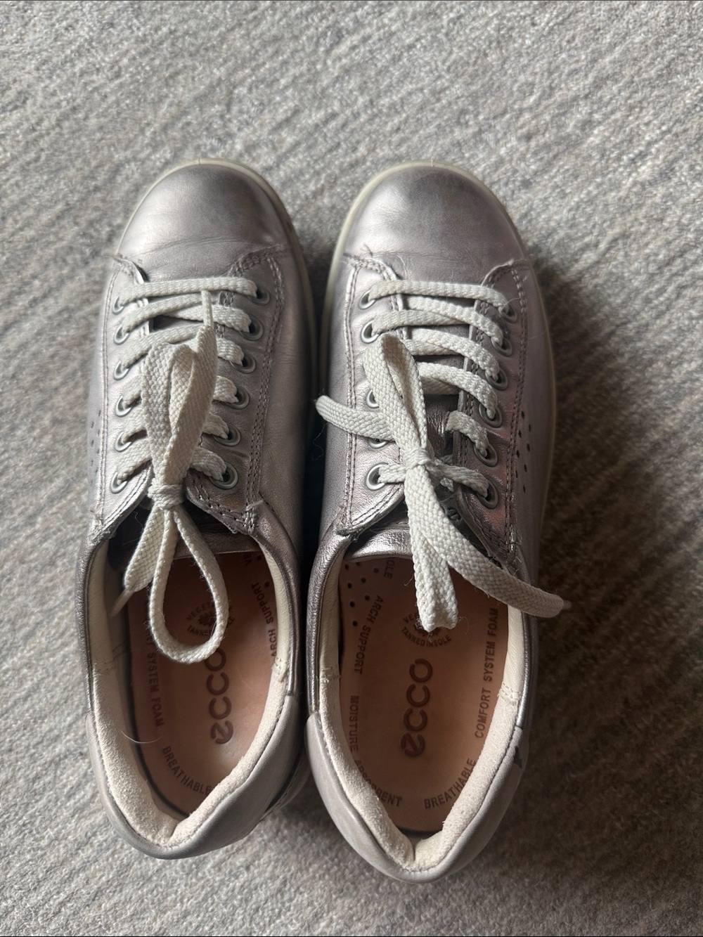 Ecco Metallic Sneakers